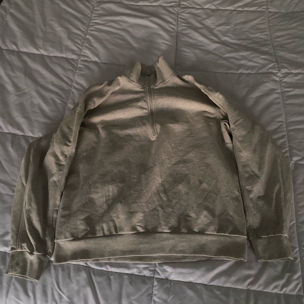 lululemon athletica Tan Quarter-Zip Sweatshirt